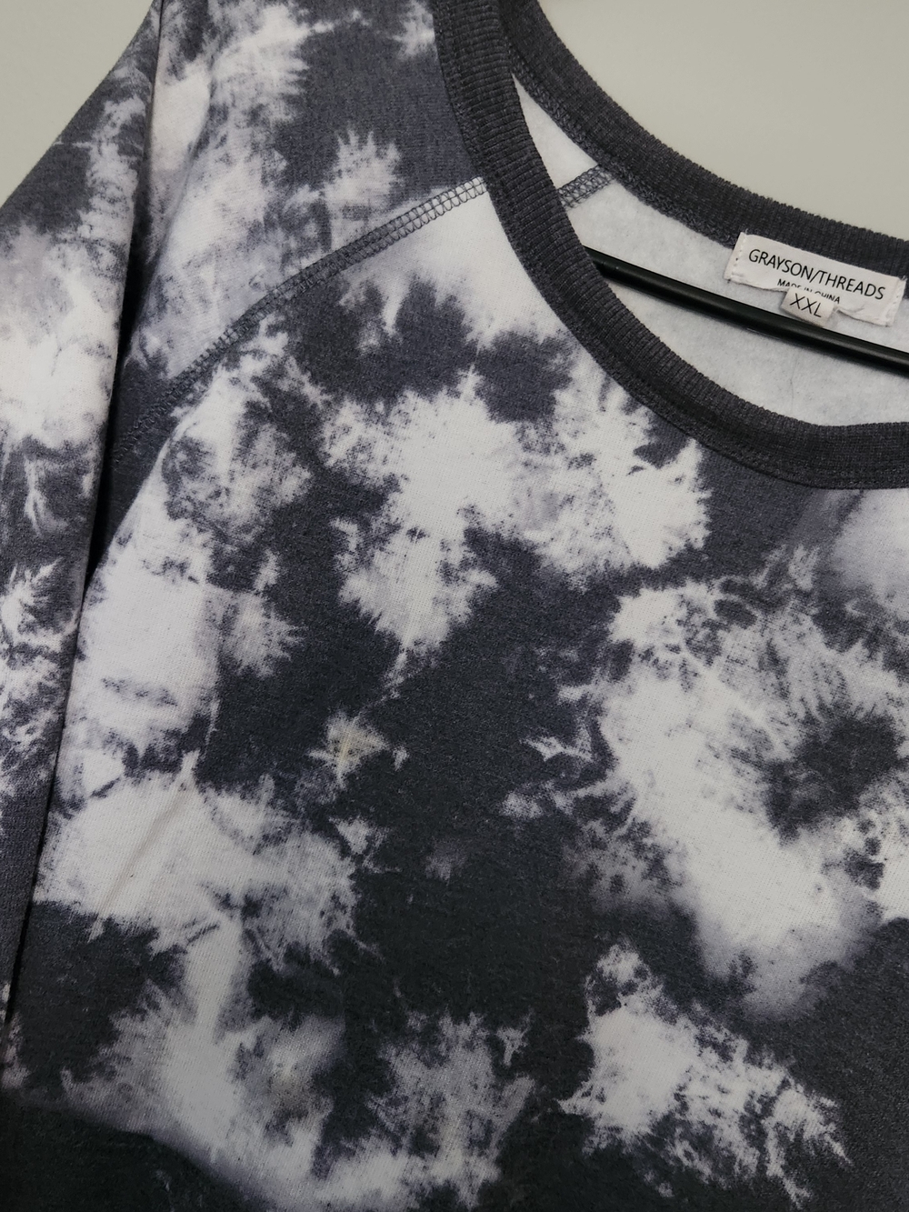 Grayson Threads Womens XXL Tie-dye Gray & White Sweatshirt